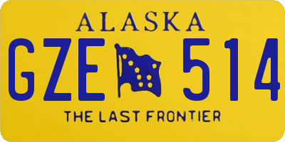 AK license plate GZE514