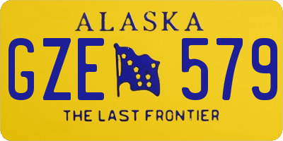 AK license plate GZE579