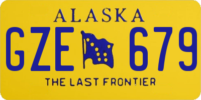 AK license plate GZE679