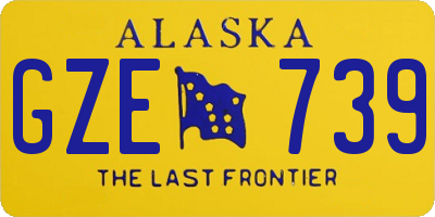 AK license plate GZE739