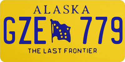 AK license plate GZE779