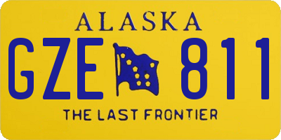 AK license plate GZE811