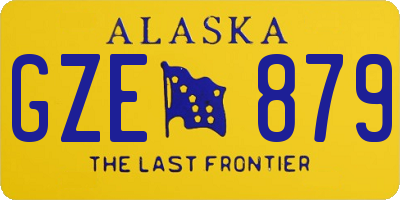 AK license plate GZE879