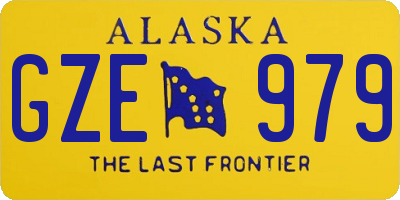 AK license plate GZE979