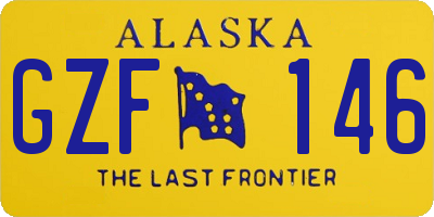 AK license plate GZF146