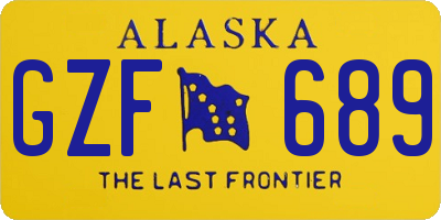 AK license plate GZF689