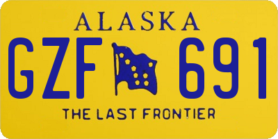 AK license plate GZF691