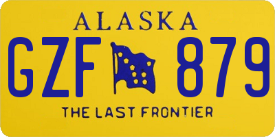 AK license plate GZF879