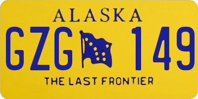 AK license plate GZG149
