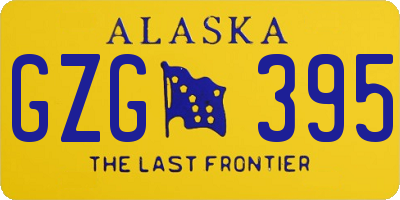 AK license plate GZG395