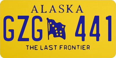 AK license plate GZG441