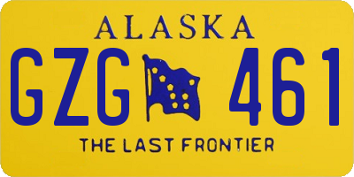 AK license plate GZG461