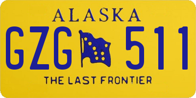 AK license plate GZG511