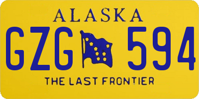 AK license plate GZG594