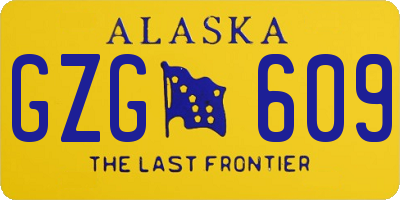 AK license plate GZG609