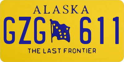 AK license plate GZG611