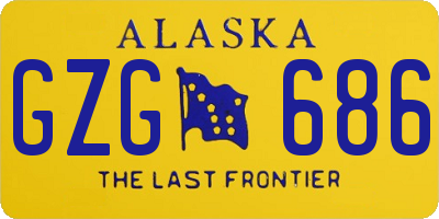 AK license plate GZG686