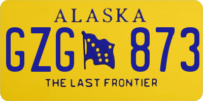 AK license plate GZG873
