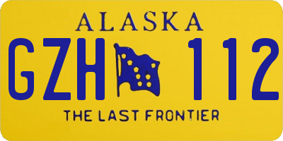 AK license plate GZH112