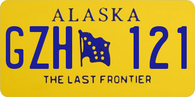 AK license plate GZH121