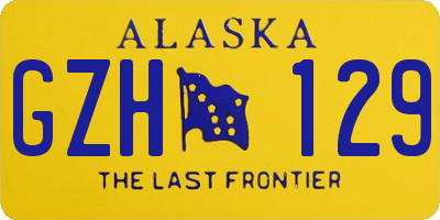 AK license plate GZH129