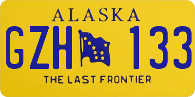 AK license plate GZH133