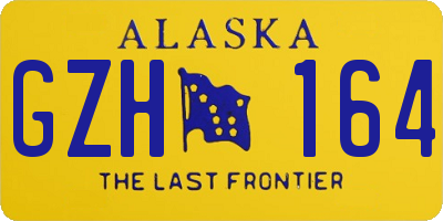 AK license plate GZH164