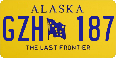 AK license plate GZH187