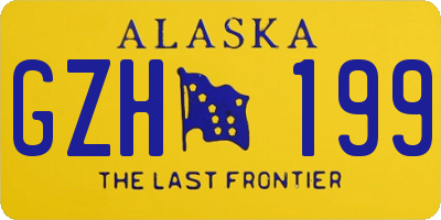 AK license plate GZH199