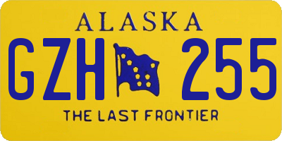 AK license plate GZH255