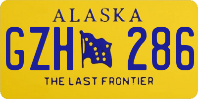 AK license plate GZH286