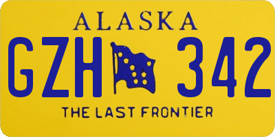 AK license plate GZH342