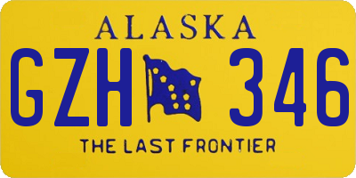 AK license plate GZH346