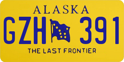 AK license plate GZH391