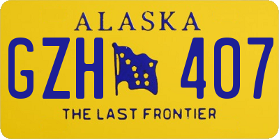 AK license plate GZH407