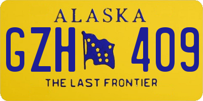 AK license plate GZH409