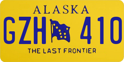 AK license plate GZH410