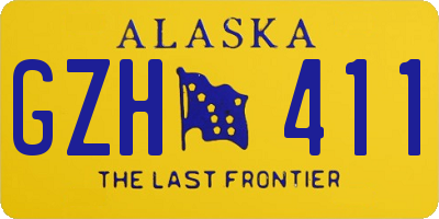 AK license plate GZH411