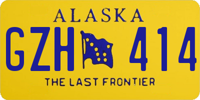 AK license plate GZH414