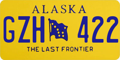 AK license plate GZH422