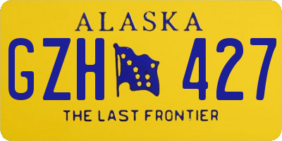 AK license plate GZH427
