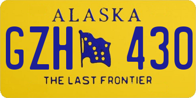 AK license plate GZH430