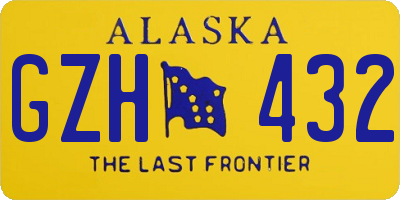 AK license plate GZH432
