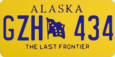 AK license plate GZH434