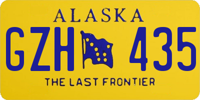 AK license plate GZH435