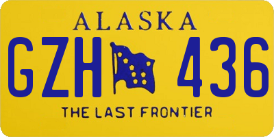 AK license plate GZH436
