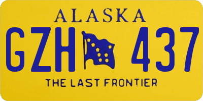 AK license plate GZH437