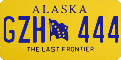 AK license plate GZH444