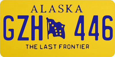 AK license plate GZH446