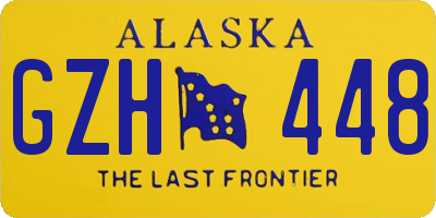 AK license plate GZH448